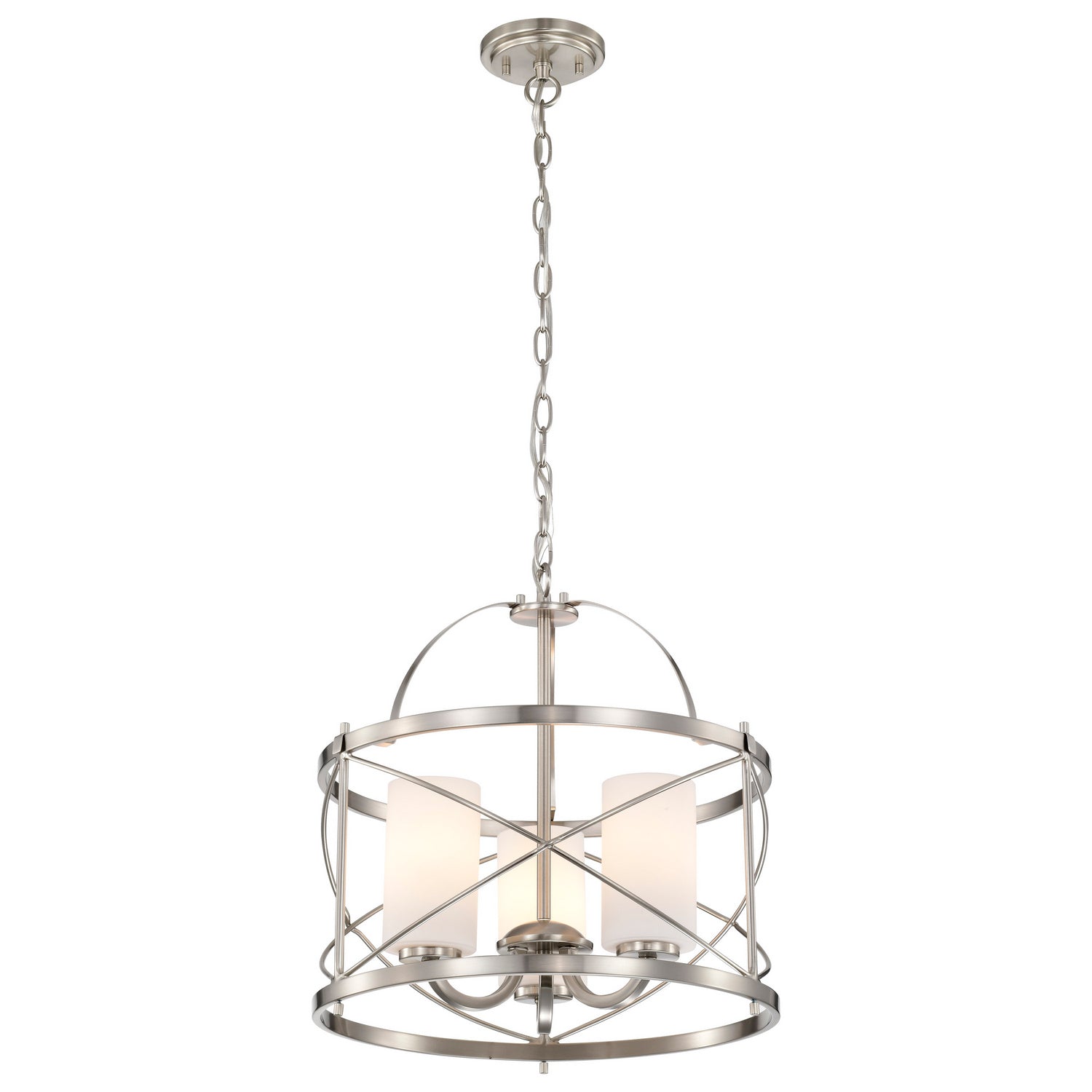 Nuvo Lighting - 60-5333 - Three Light Pendant - Ginger - Brushed Nickel