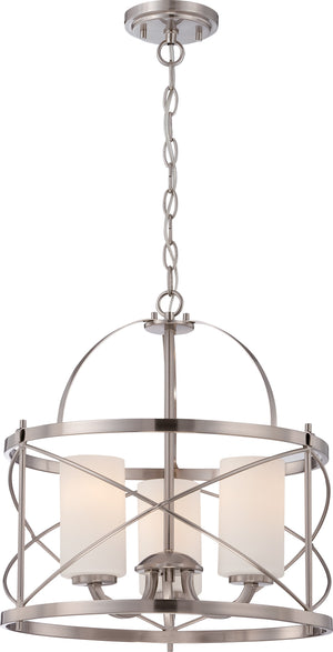 Nuvo Lighting - 60-5333 - Three Light Pendant - Ginger - Brushed Nickel