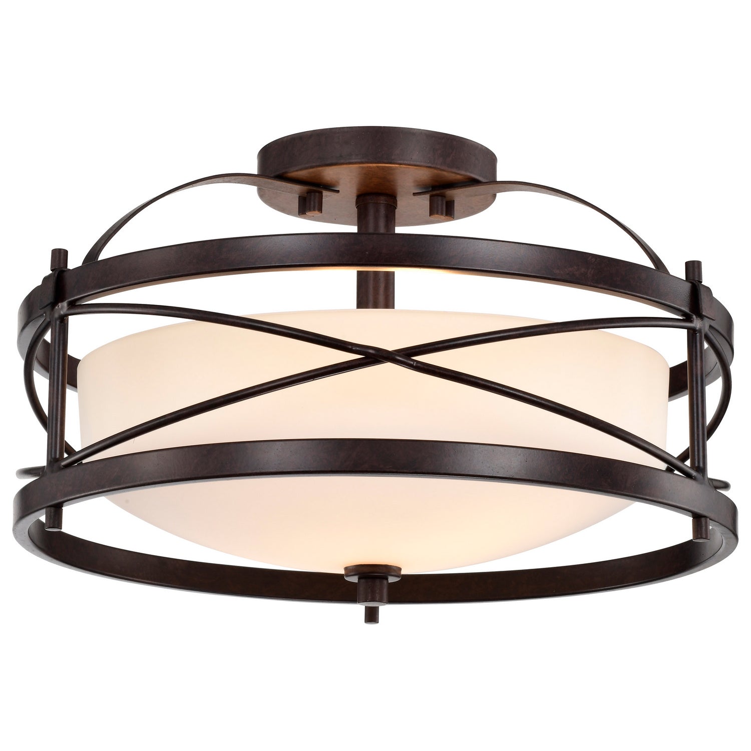 Nuvo Lighting - 60-5335 - Two Light Semi Flush Mount - Ginger - Old Bronze