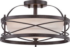 Nuvo Lighting - 60-5335 - Two Light Semi Flush Mount - Ginger - Old Bronze