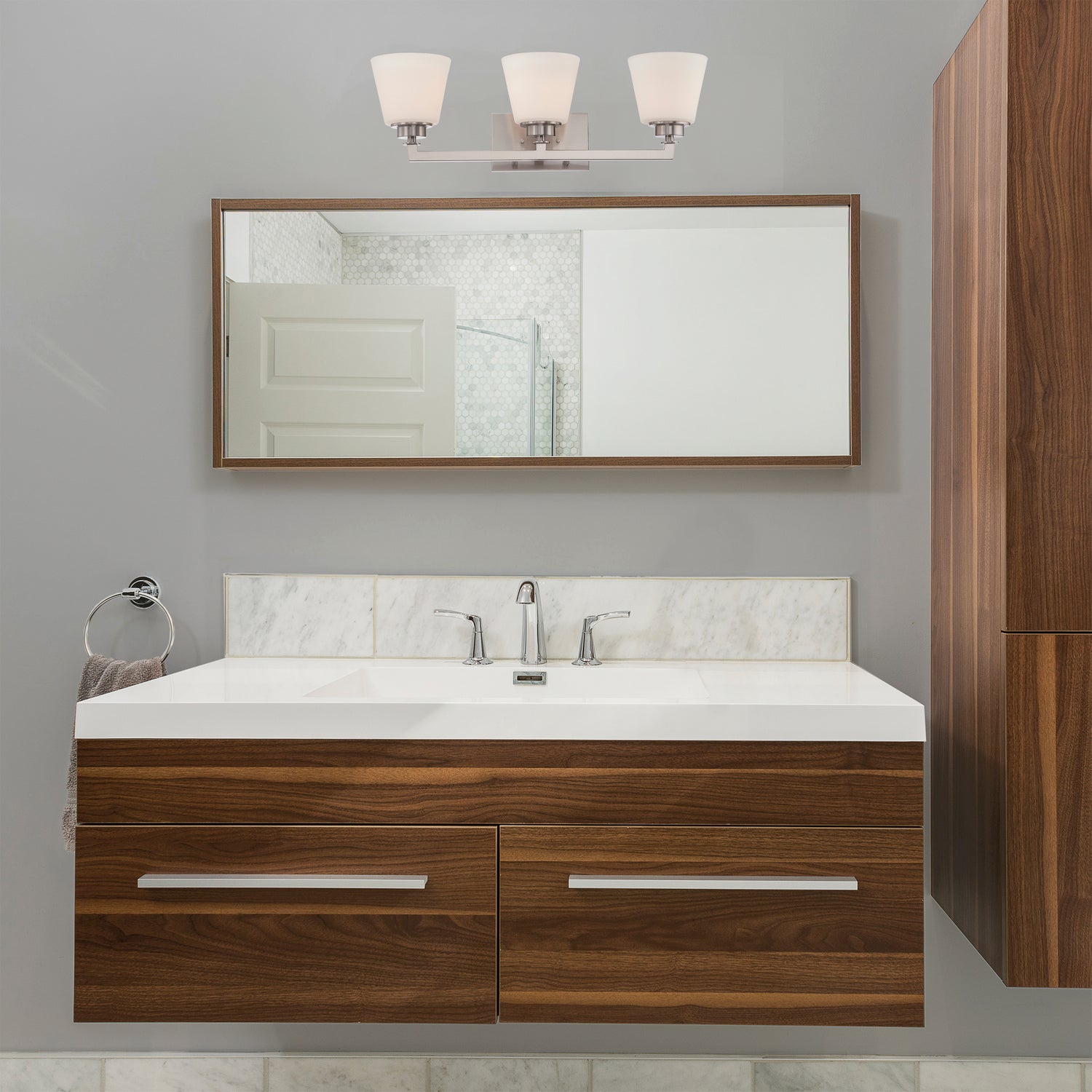 Nuvo Lighting - 60-5453 - Three Light Vanity - Mobili - Brushed Nickel