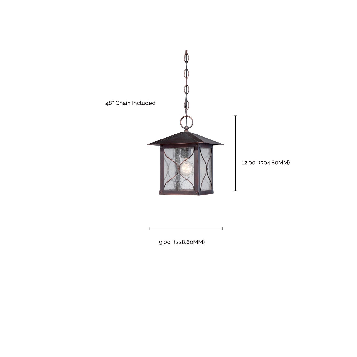 Nuvo Lighting - 60-5614 - One Light Hanging Lantern - Vega - Classic Bronze