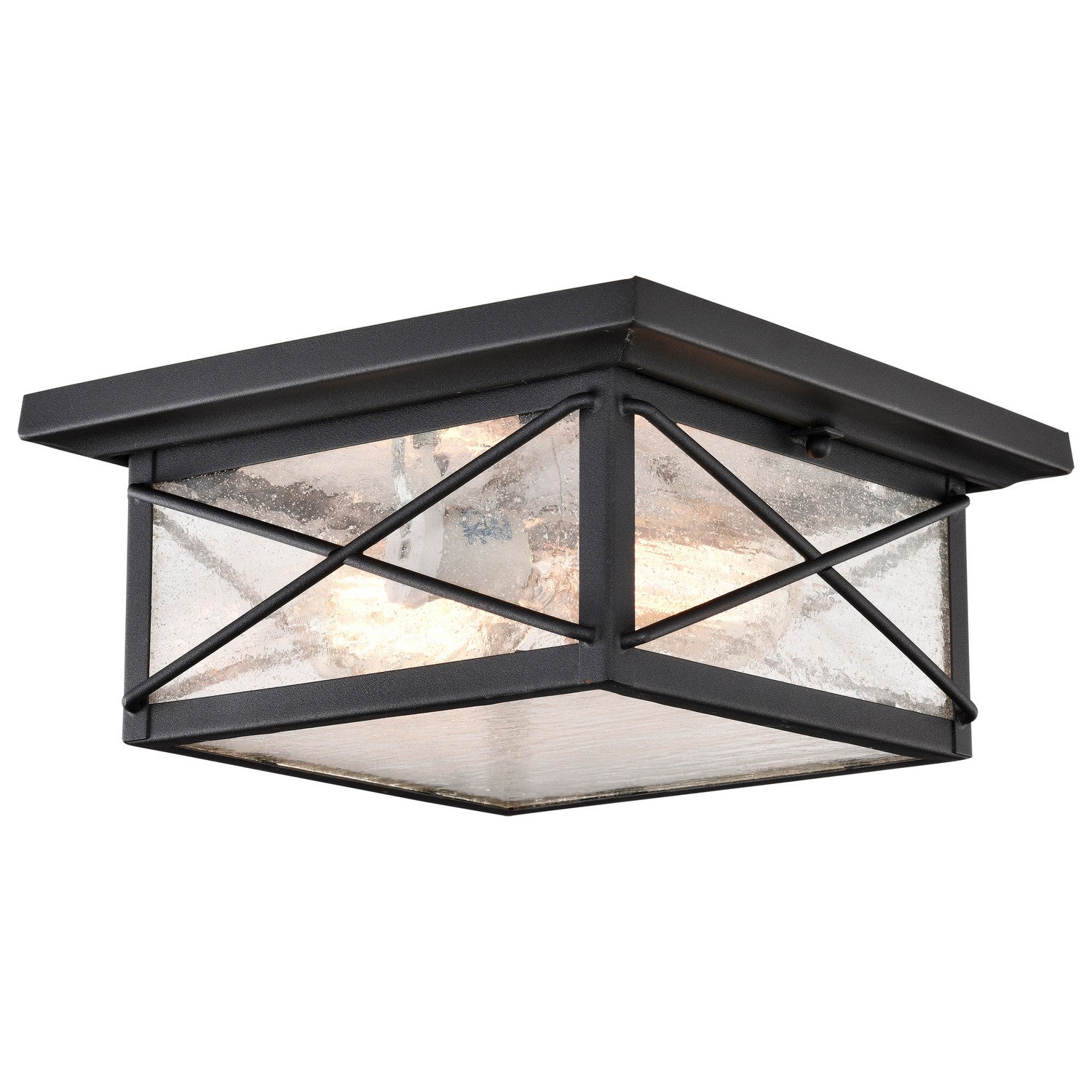 Nuvo Lighting - 60-5626 - Two Light Flush Mount - Wingate - Textured Black