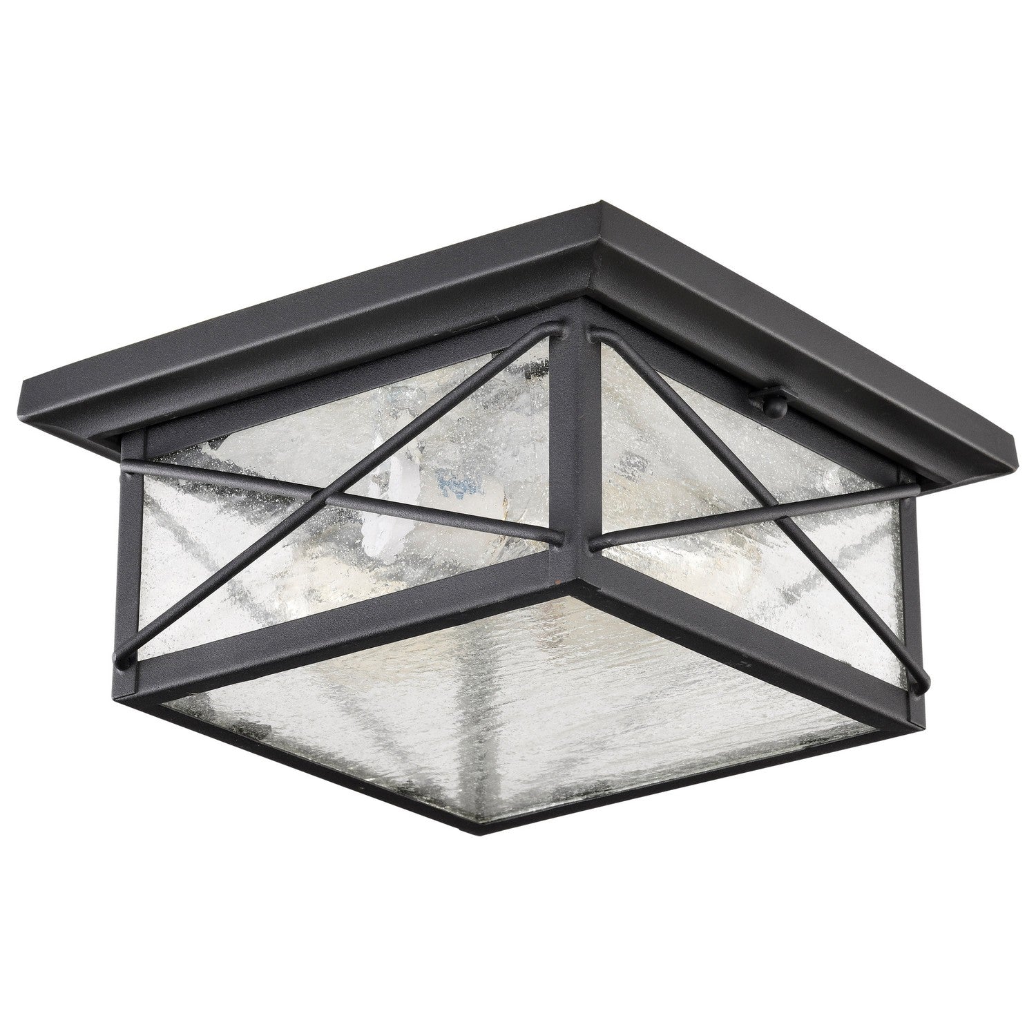 Nuvo Lighting - 60-5626 - Two Light Flush Mount - Wingate - Textured Black