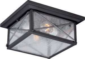 Nuvo Lighting - 60-5626 - Two Light Flush Mount - Wingate - Textured Black