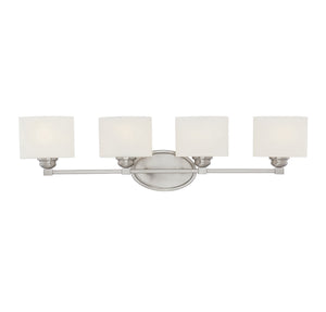 Savoy House - 8-890-4-SN - Four Light Bath Bar - Kane - Satin Nickel