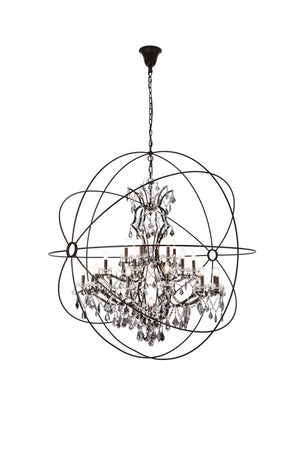 Elegant Lighting - 1130G60DB-SS/RC - 25 Light Chandelier - Geneva - Dark Bronze