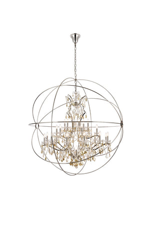 Elegant Lighting - 1130G60PN-GT/RC - 25 Light Chandelier - Geneva - Polished Nickel