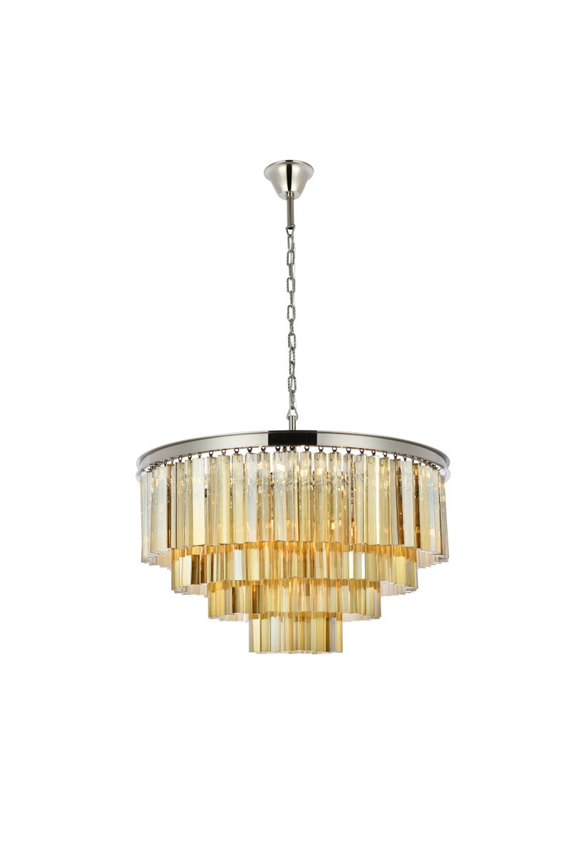 Elegant Lighting - 1201D32PN-GT/RC - 17 Light Chandelier - Sydney - Polished Nickel