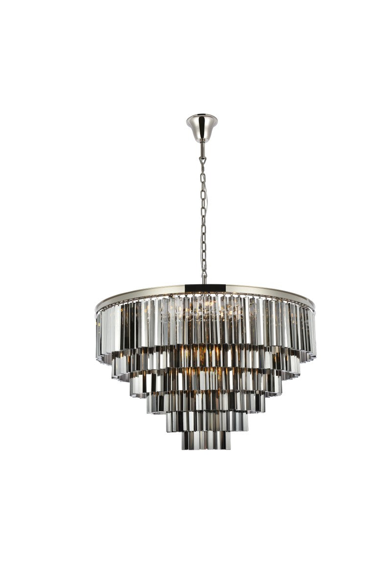 Elegant Lighting - 1201D44PN-SS/RC - 33 Light Chandelier - Sydney - Polished Nickel