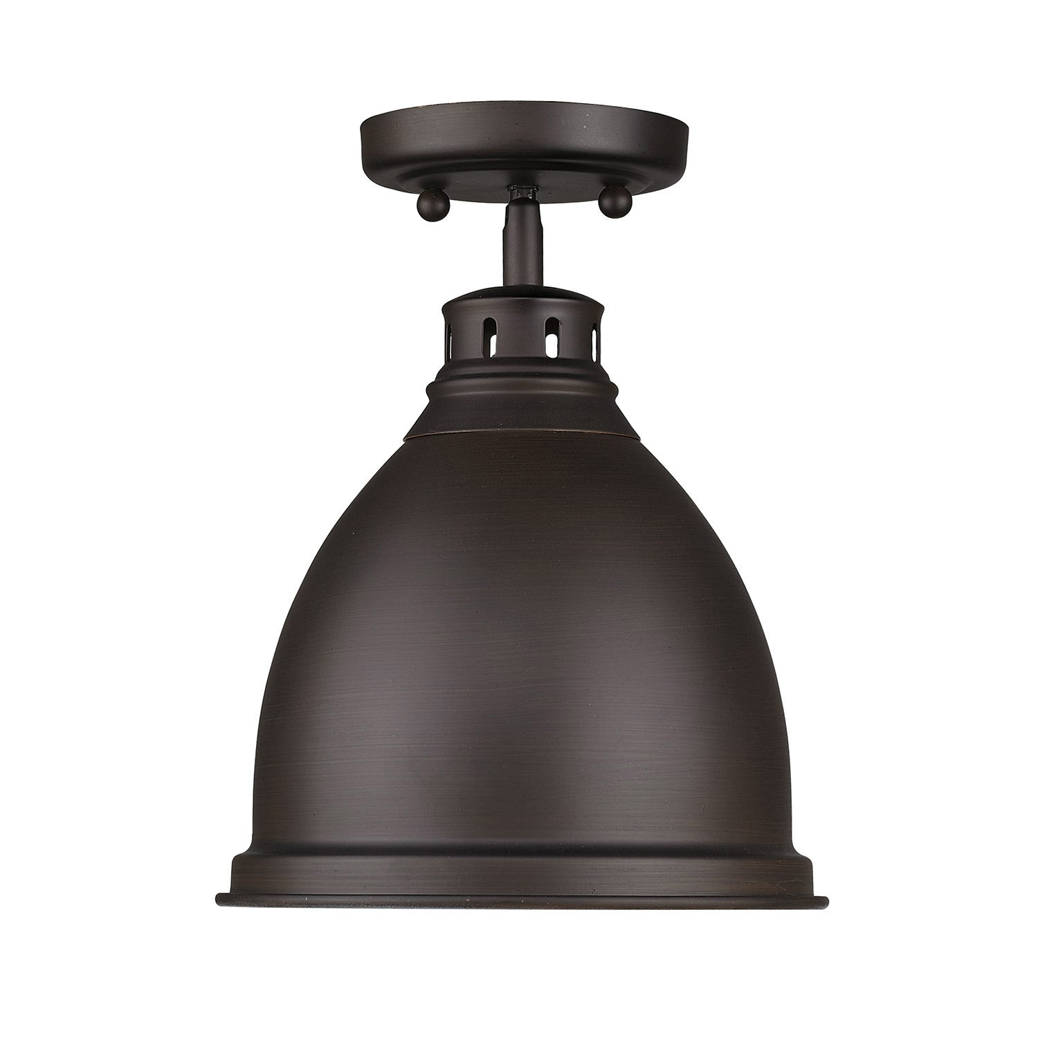 Golden - 3602-FM RBZ-RBZ - One Light Flush Mount - Duncan RBZ - Rubbed Bronze