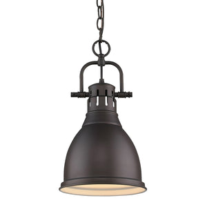 Golden - 3602-S RBZ-RBZ - One Light Pendant - Duncan RBZ - Rubbed Bronze