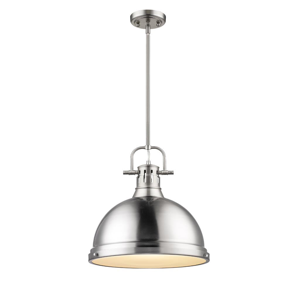 Golden - 3604-L PW-PW - One Light Pendant - Duncan PW - Pewter