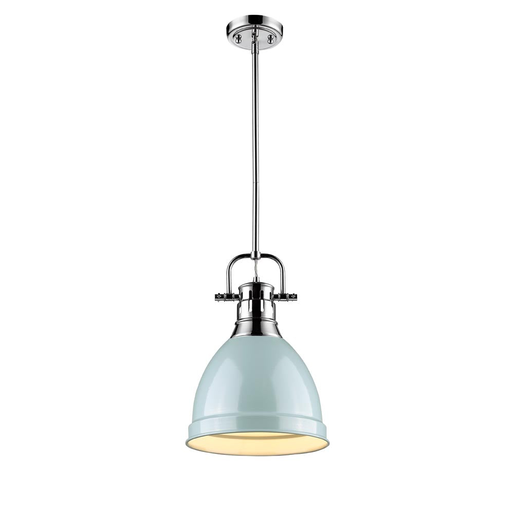 Golden - 3604-S CH-SF - One Light Pendant - Duncan CH - Chrome