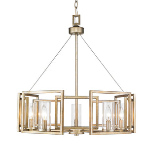 Golden - 6068-5 WG - Five Light Chandelier - Marco WG - White Gold