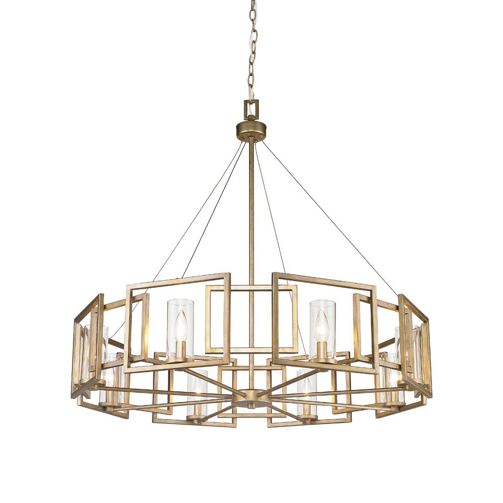 Golden - 6068-8 WG - Eight Light Chandelier - Marco WG - White Gold