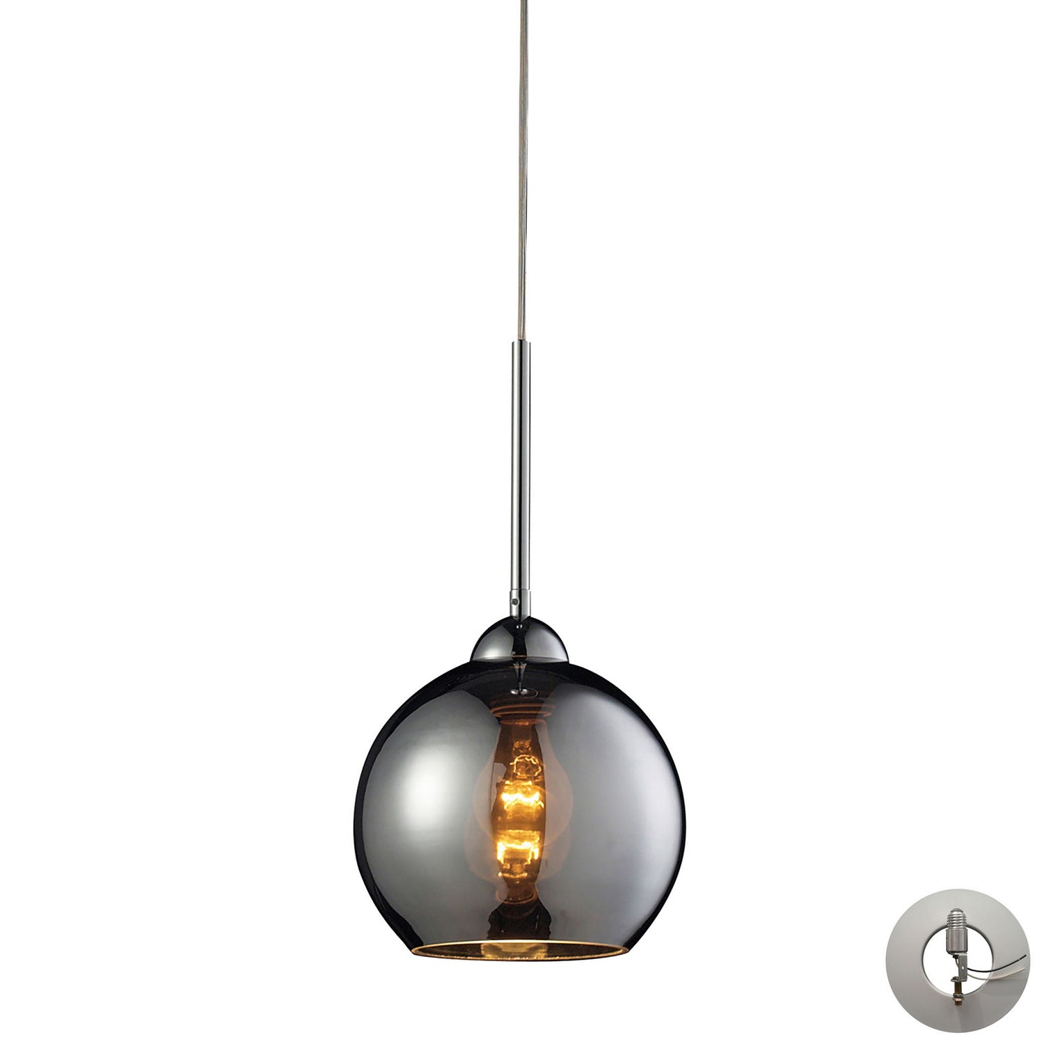 ELK Home - 10240/1CHR-LA - One Light Mini Pendant - Cassandra - Polished Chrome