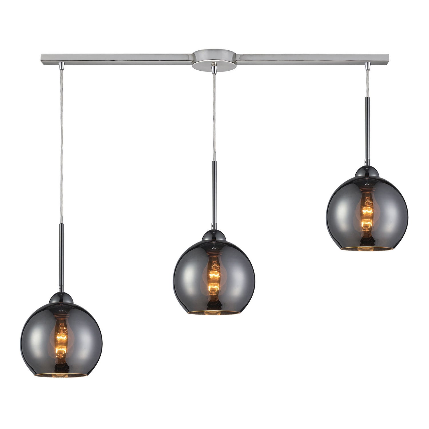 ELK Home - 10240/3L-CHR - Three Light Pendant - Cassandra - Polished Chrome