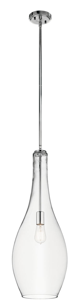 Kichler - 42475CHCLR - One Light Pendant - Everly - Chrome