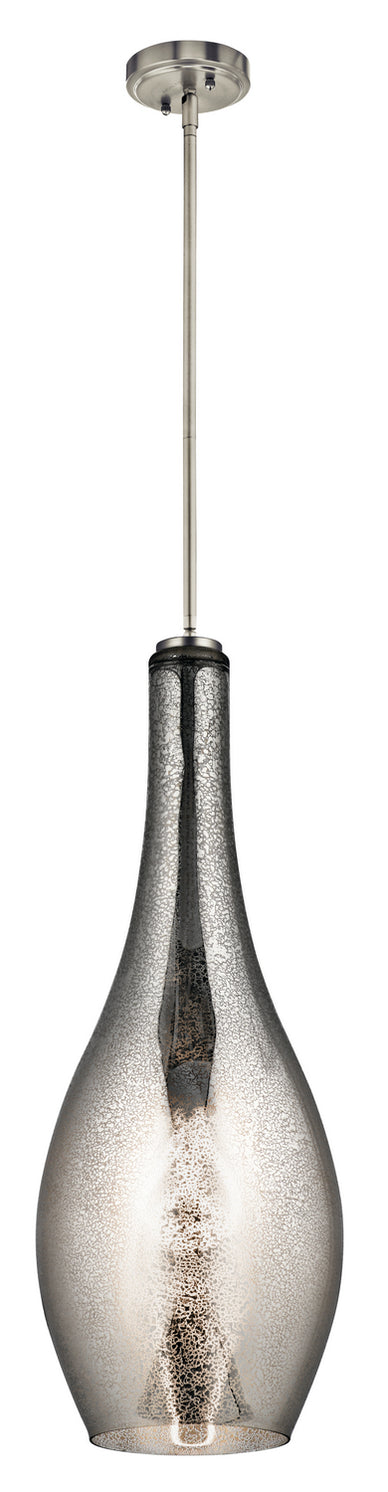 Kichler - 42475NIMER - One Light Pendant - Everly - Brushed Nickel