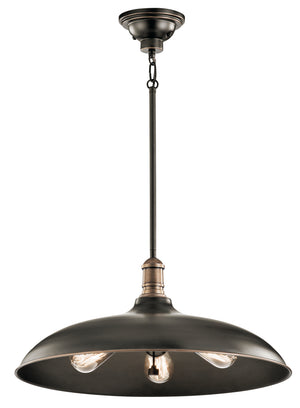 Kichler - 42649OZ - Three Light Pendant - Cobson - Olde Bronze