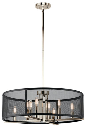 Kichler - 43715PN - Eight Light Pendant - Titus - Polished Nickel