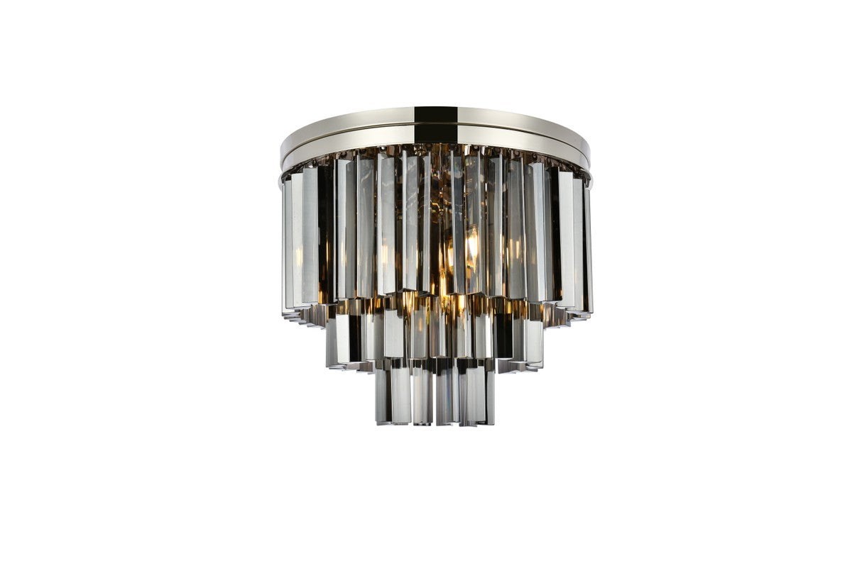 Elegant Lighting - 1201F20PN-SS/RC - Nine Light Flush Mount - Sydney - Polished Nickel