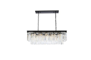 Elegant Lighting - 1202D40MB/RC - 12 Light Chandelier - Sydney - Matte Black