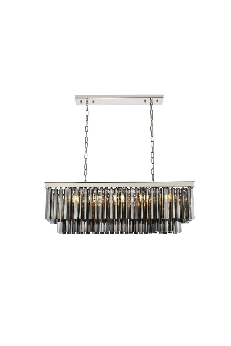 Elegant Lighting - 1202D40PN-SS/RC - 12 Light Chandelier - Sydney - Polished nickel