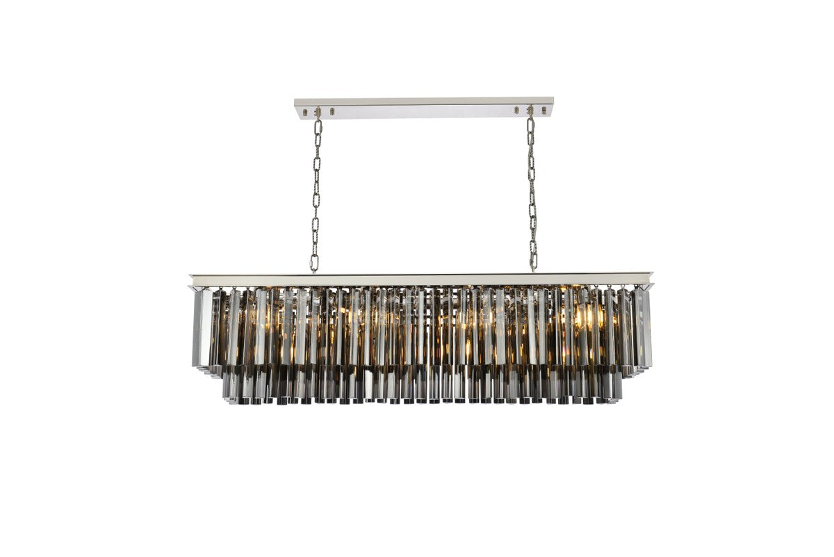 Elegant Lighting - 1202D50PN-SS/RC - 12 Light Chandelier - Sydney - Polished Nickel