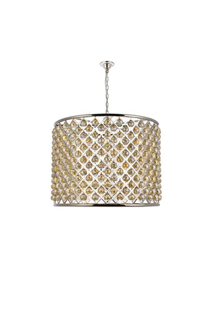 Elegant Lighting - 1206D35PN-GT/RC - 12 Light Chandelier - Madison - Polished Nickel