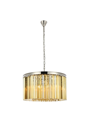 Elegant Lighting - 1208D26PN-GT/RC - Eight Light Chandelier - Sydney - Polished Nickel