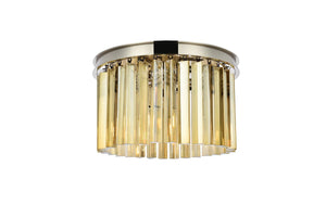 Elegant Lighting - 1208F16PN-GT/RC - Three Light Flush Mount - Sydney - Polished Nickel