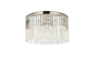 Elegant Lighting - 1208F26PN/RC - Eight Light Flush Mount - Sydney - Polished Nickel