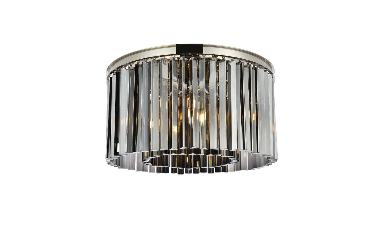 Elegant Lighting - 1208F26PN-SS/RC - Eight Light Flush Mount - Sydney - Polished Nickel