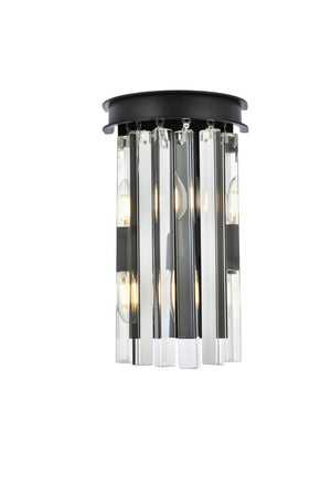 Elegant Lighting - 1208W8MB/RC - Two Light Wall Sconce - Sydney - Matte Black