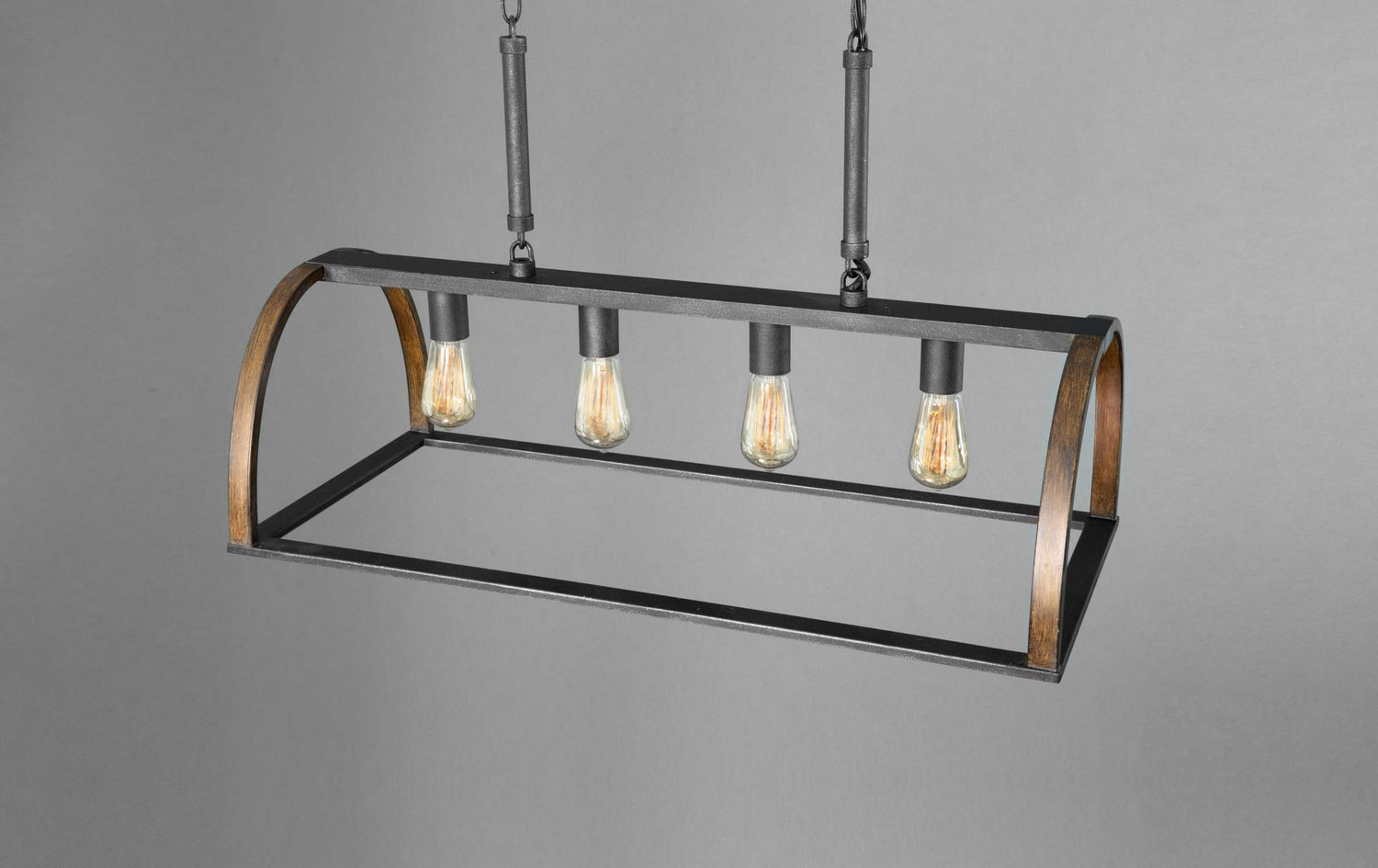 Progress Lighting - P4720-71 - Four Light Island Pendant - Trestle - Gilded Iron