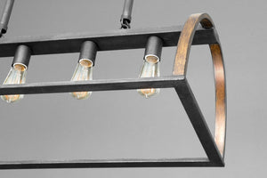 Progress Lighting - P4720-71 - Four Light Island Pendant - Trestle - Gilded Iron