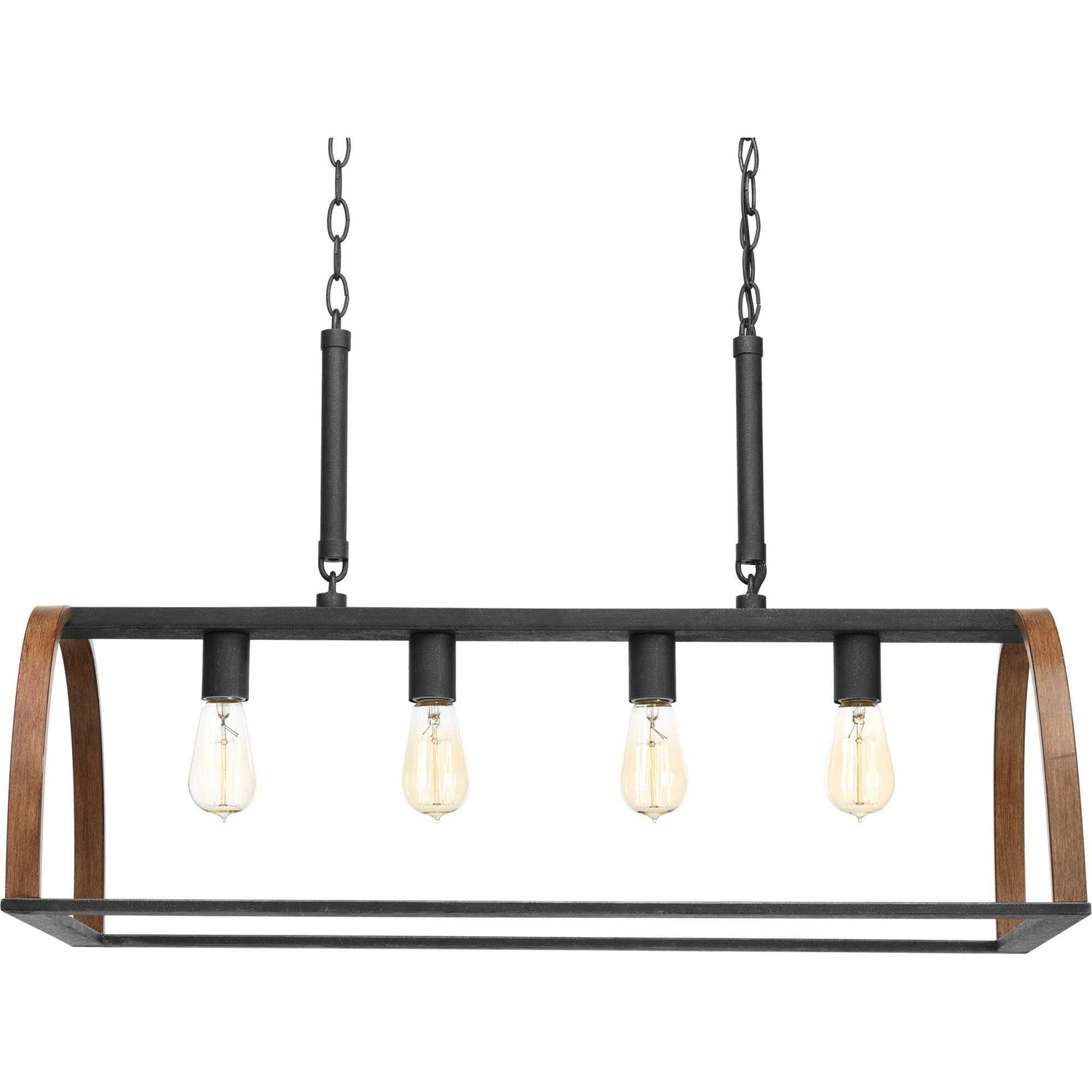 Progress Lighting - P4720-71 - Four Light Island Pendant - Trestle - Gilded Iron