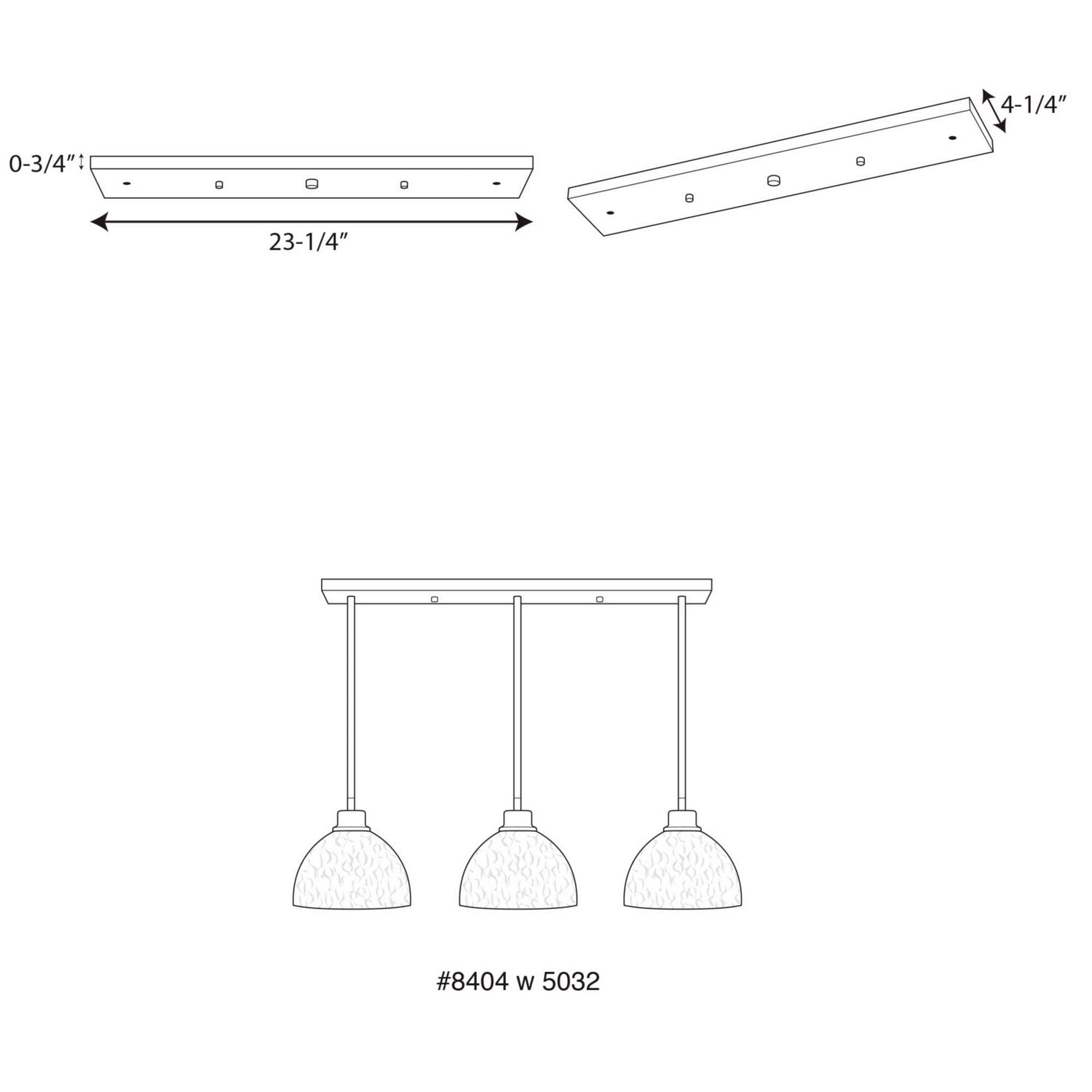 Progress Lighting - P8404-20 - Canopy - Accessory Canopy - Antique Bronze