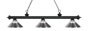 Z-Lite - 200-3MB-RCH - Three Light Billiard - Riviera - Matte Black