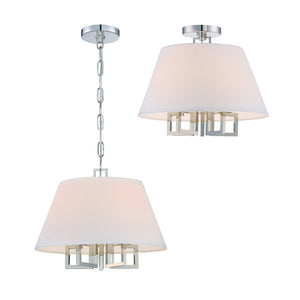 Crystorama - 2255-PN - Five Light Mini Chandelier - Westwood - Polished Nickel