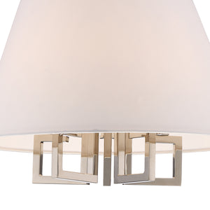 Crystorama - 2255-PN_CEILING - Five Light Semi Flush Mount - Westwood - Polished Nickel