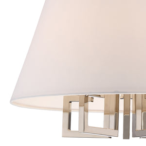 Crystorama - 2255-PN_CEILING - Five Light Semi Flush Mount - Westwood - Polished Nickel