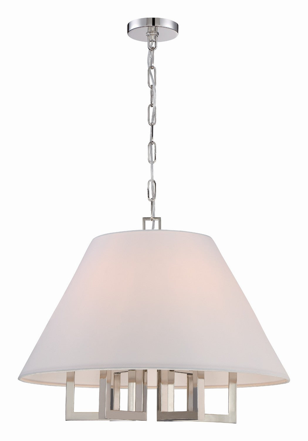 Crystorama - 2256-PN - Six Light Chandelier - Westwood - Polished Nickel