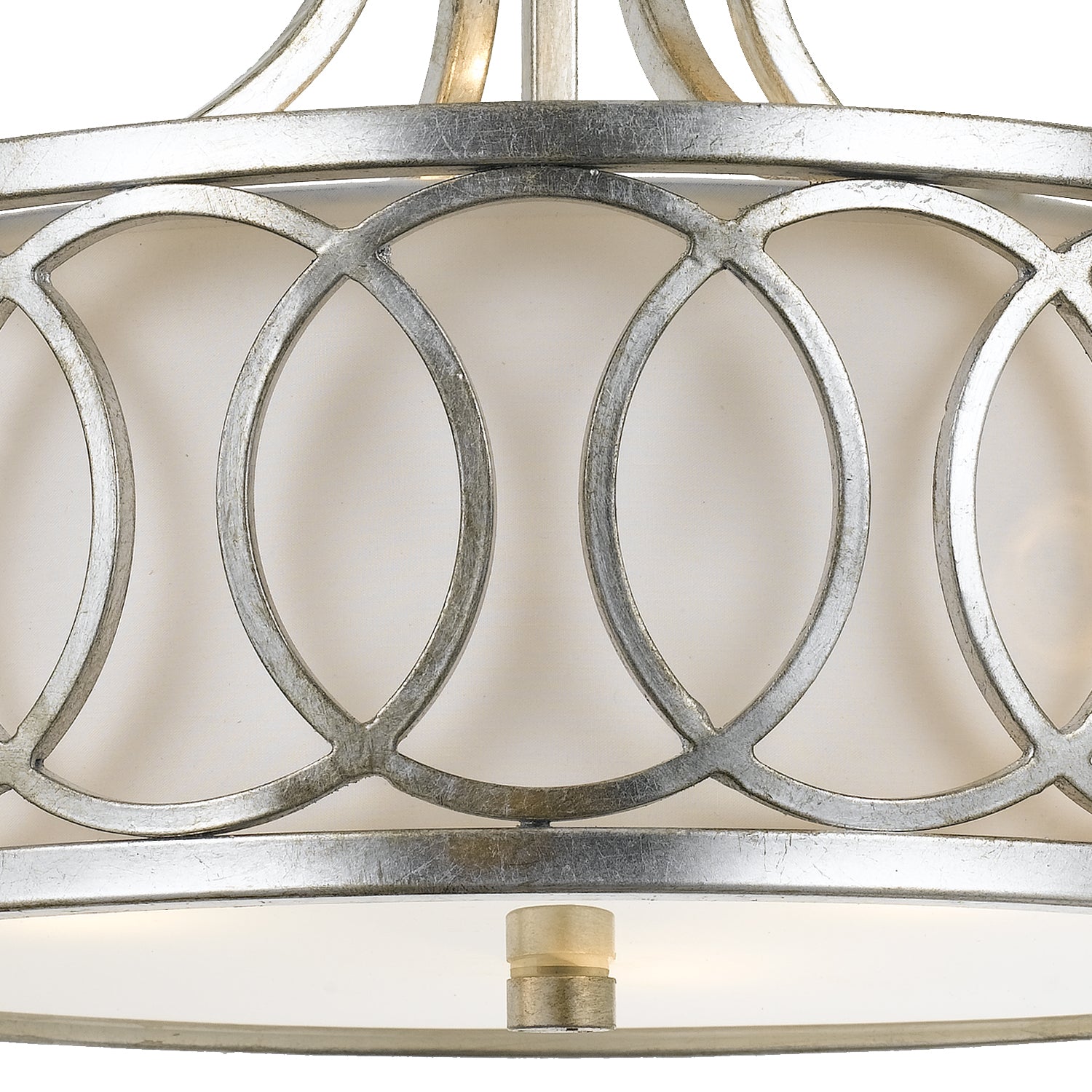 Crystorama - 285-SA - Three Light Semi Flush Mount - Graham - Antique Silver