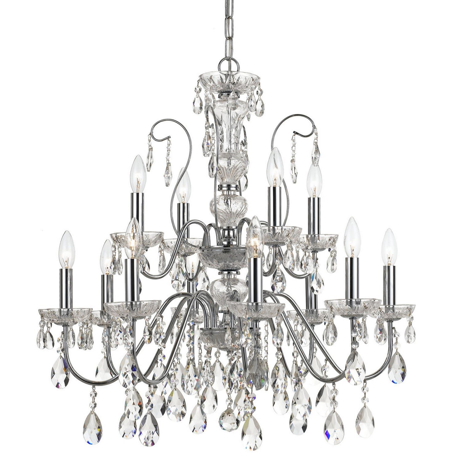 Crystorama - 3229-CH-CL-MWP - 26 Light Chandelier - Imperial - Polished Chrome