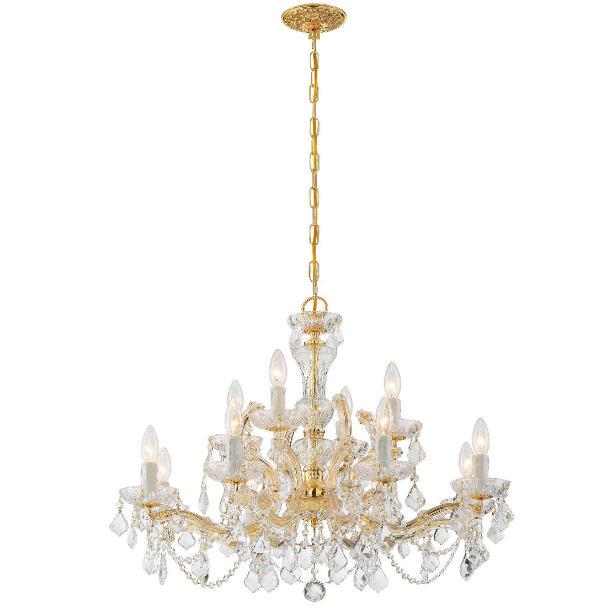 Crystorama - 4479-GD-CL-I - 12 Light Chandelier - Maria Theresa - Gold