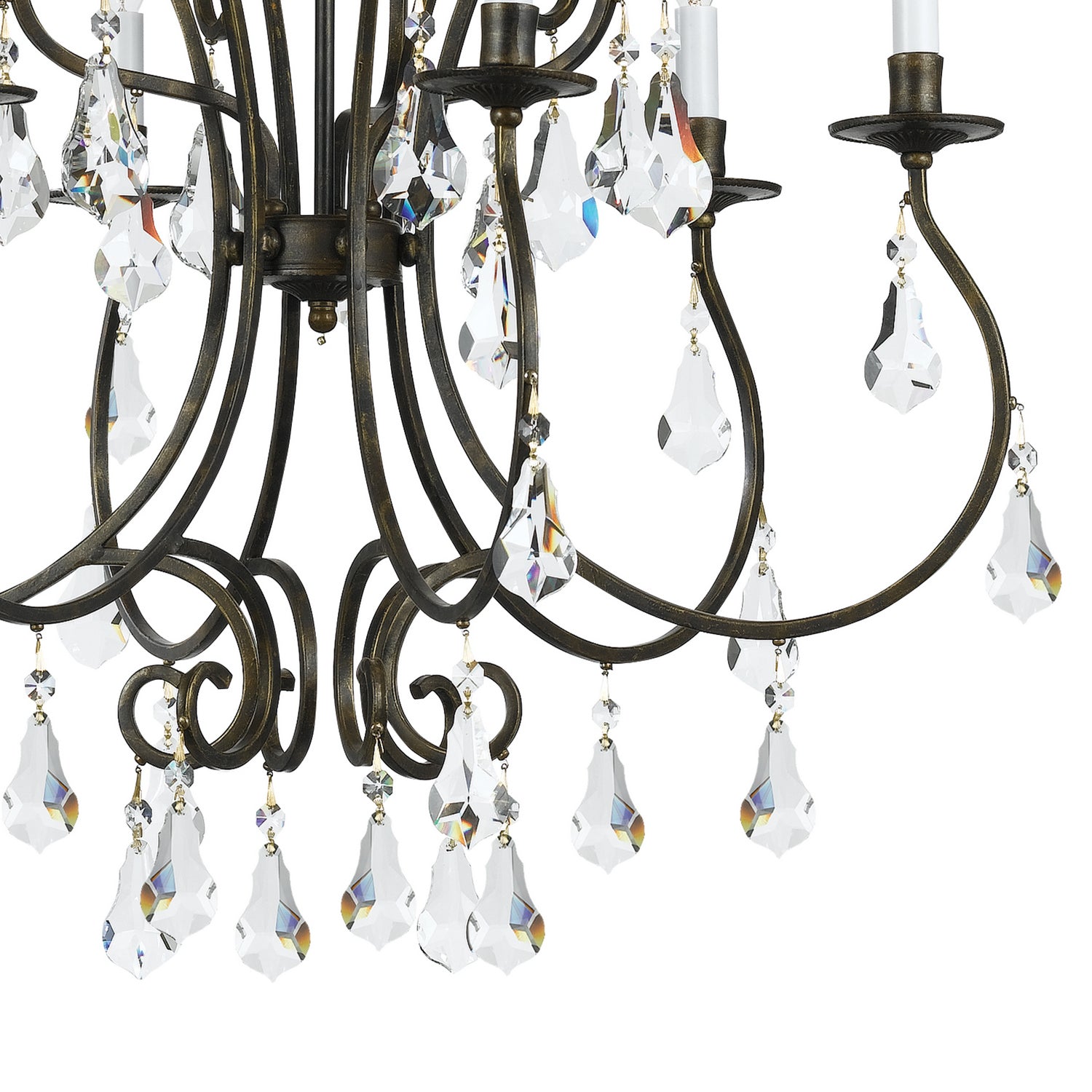 Crystorama - 5019-EB-CL-MWP - Nine Light Chandelier - Ashton - English Bronze