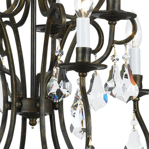 Crystorama - 5019-EB-CL-MWP - Nine Light Chandelier - Ashton - English Bronze